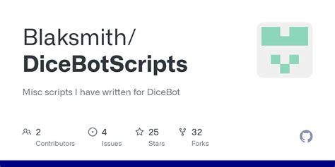 dicebot script|Blaksmith/DiceBotScripts: Misc scripts I have written for DiceBot.